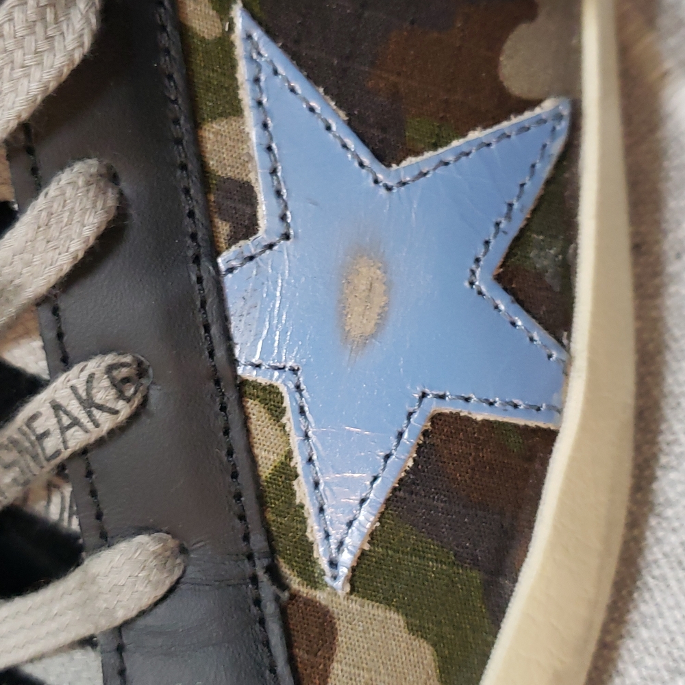 Golden Goose Camouflage and Black Sneakers - Picture 6 of 16